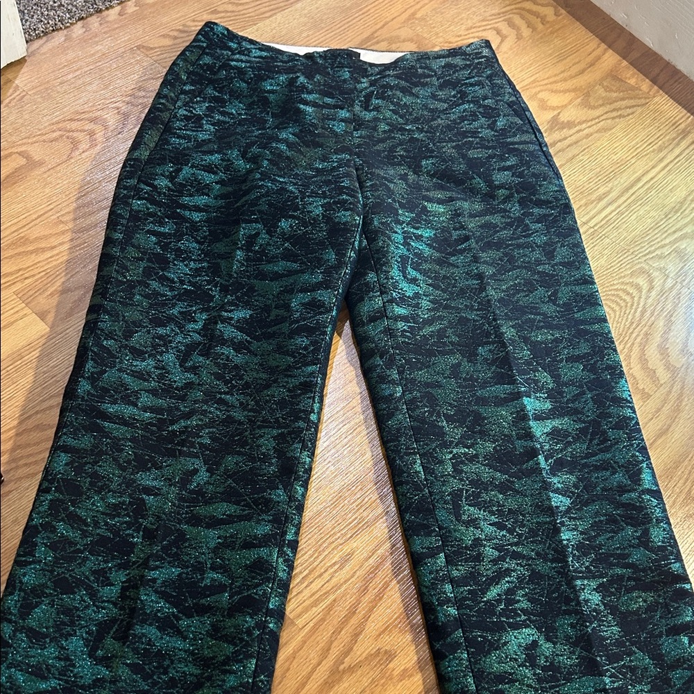 Elegant Green and Black Women's Pants